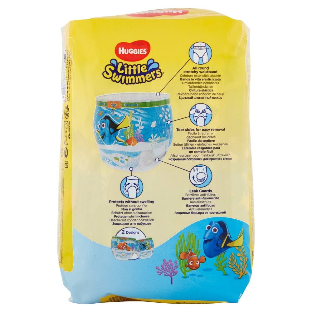 Huggies Little Swimmers Pannolino Costumino 3-4 7-15kg 12 pz